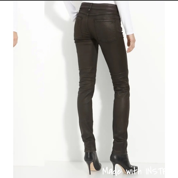Habitual Alice Coated Skinny Black Jeans 28 - Picture 5 of 6